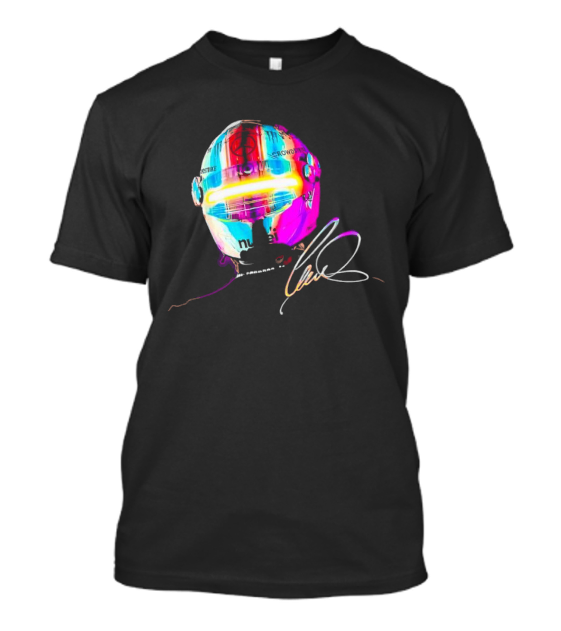Lewis Hamilton Rainbow Signature Helmet T-Shirt