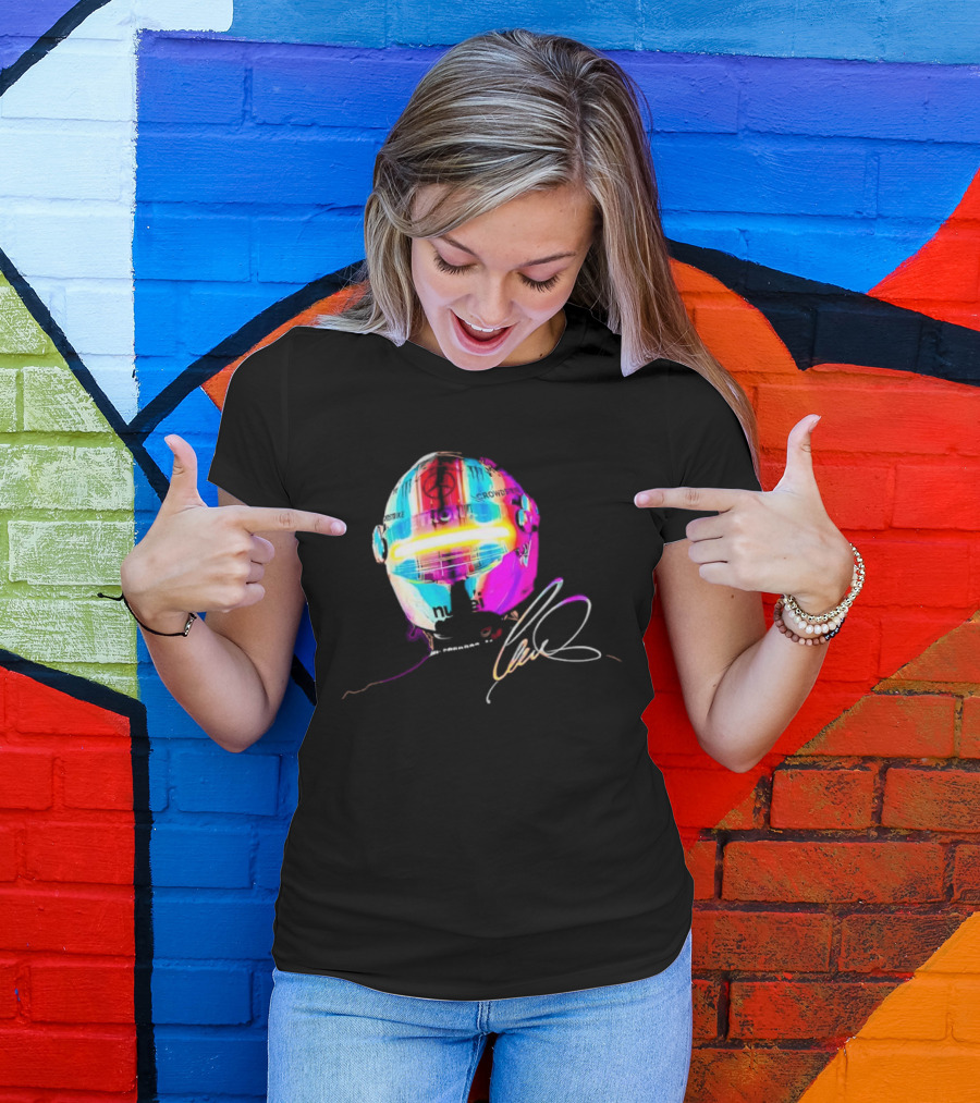 Lewis Hamilton Rainbow Signature Helmet T-Shirt