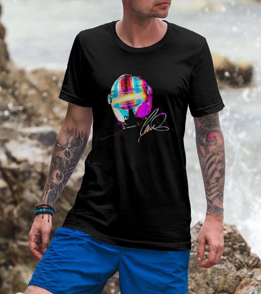 Lewis Hamilton Rainbow Signature Helmet T-Shirt