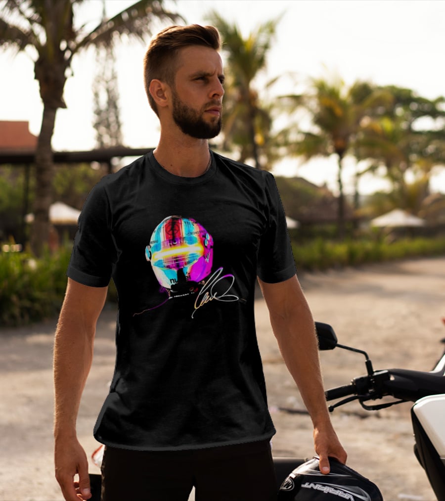 Lewis Hamilton Rainbow Signature Helmet T-Shirt