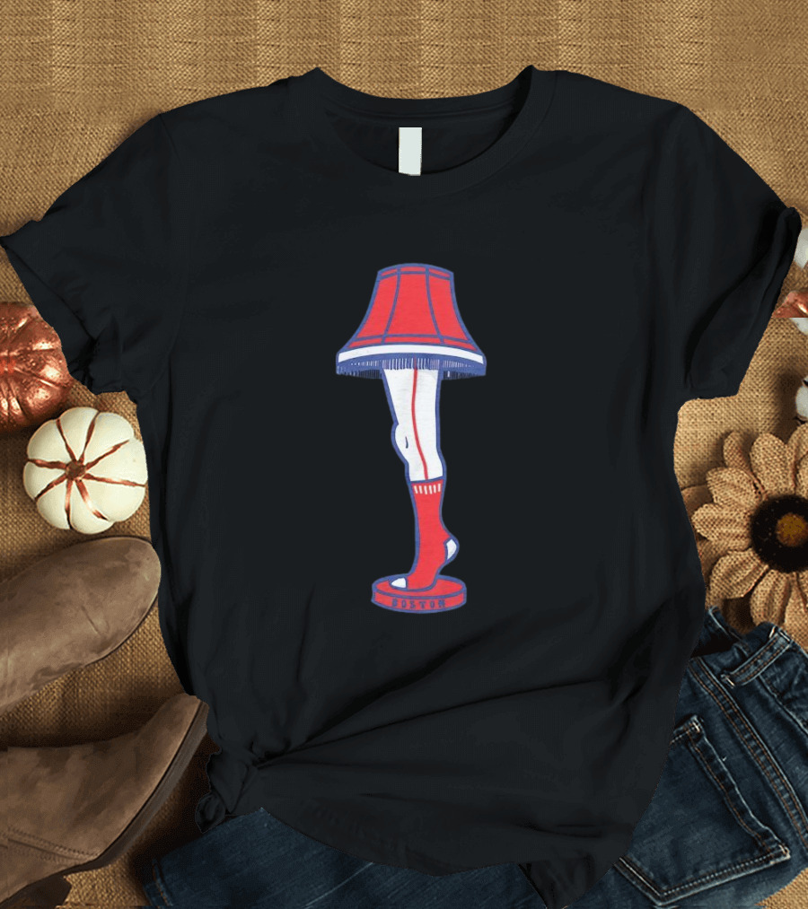 Boston Red Sox Leg Lamp Holiday T-Shirt