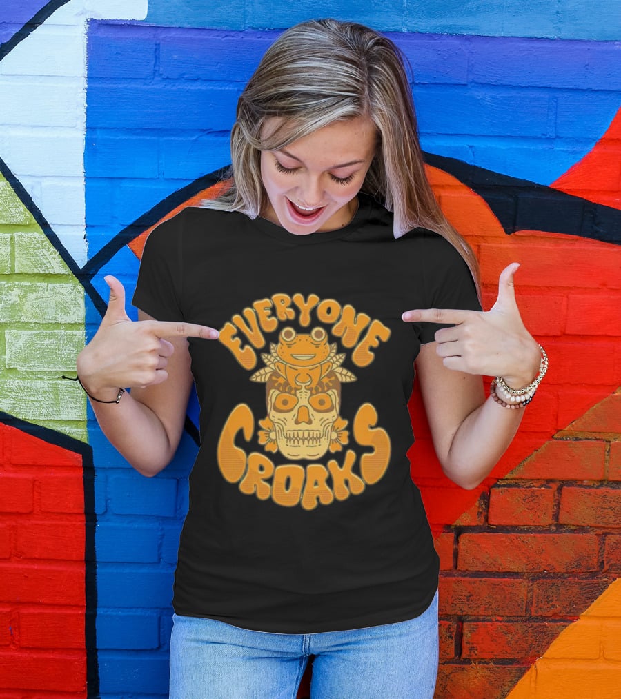 Everyone Croaks Sugar Skull Frog T-Shirt
