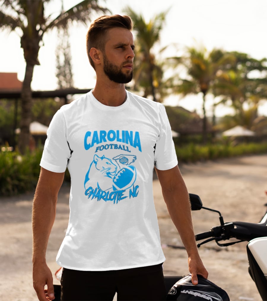 Carolina Football Since 1995 Charlotte NC Panther T-Shirt