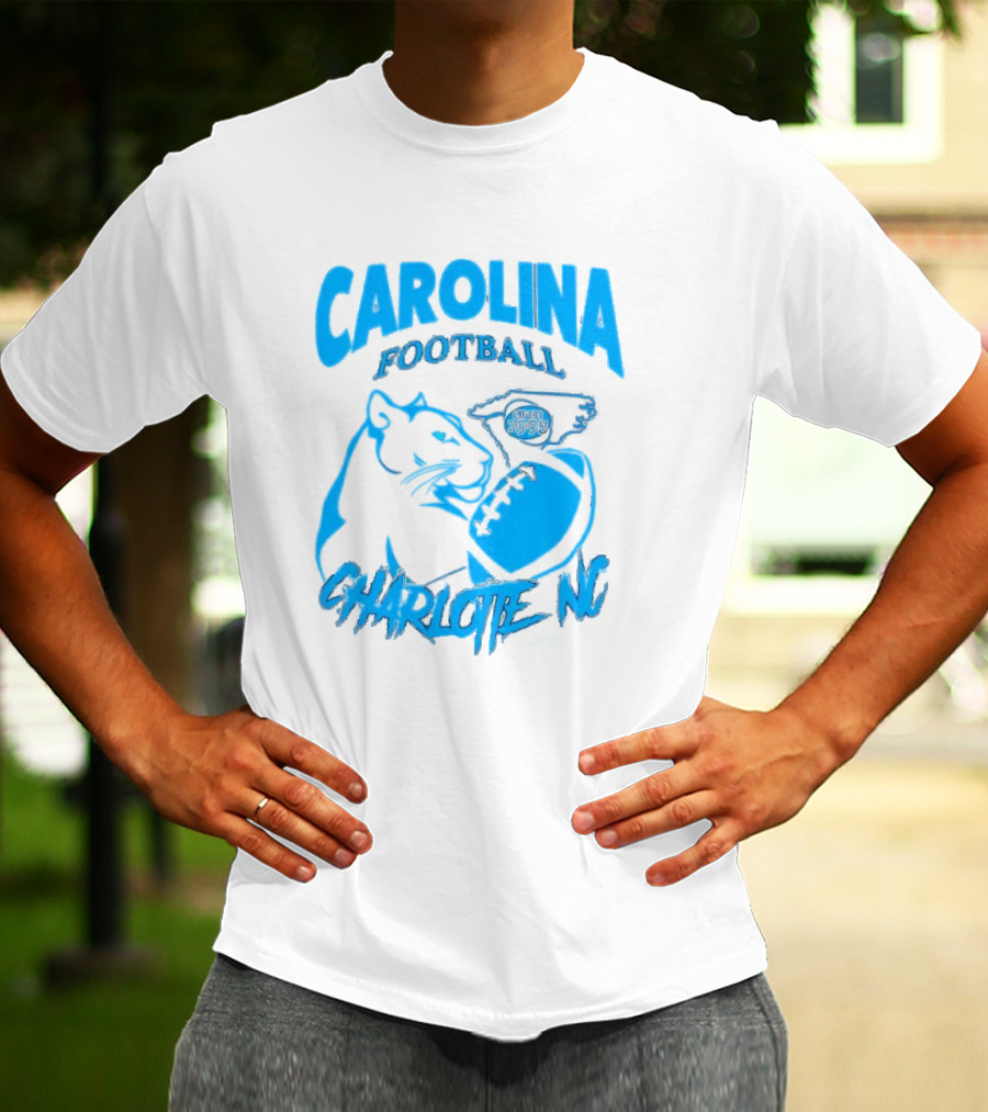Carolina Football Since 1995 Charlotte NC Panther T-Shirt