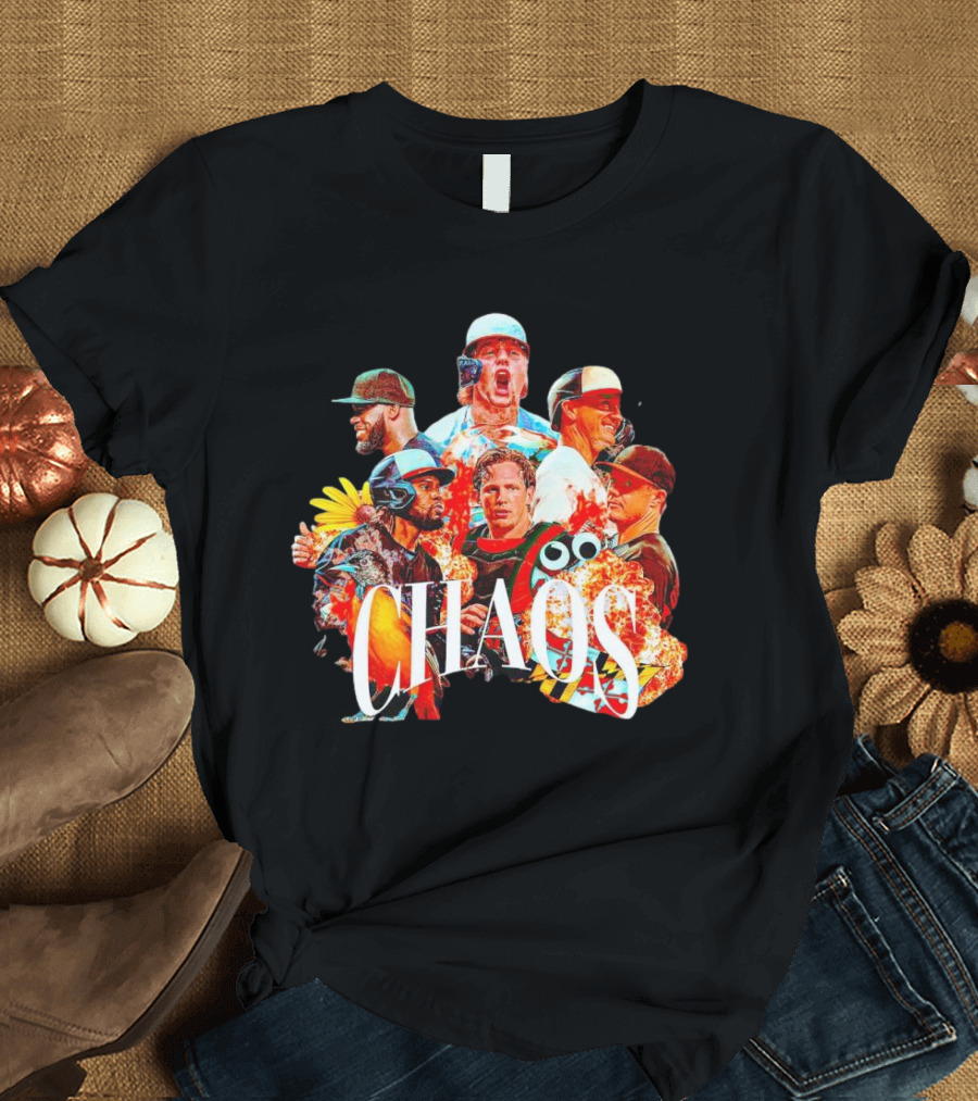 CHAOS Baltimore Orioles Baseball Players Action Collage T-Shirt