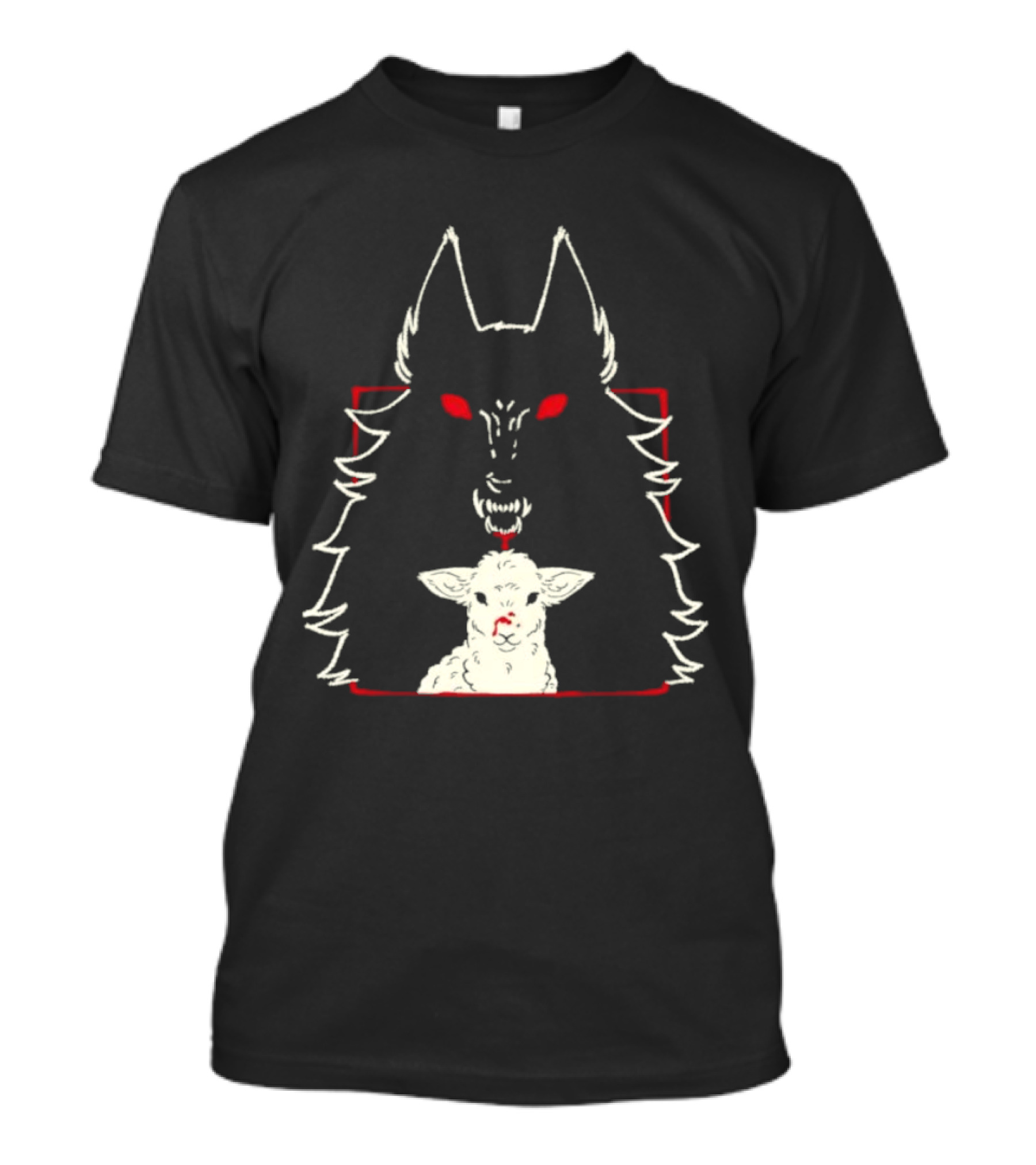 Duplicity By Morsusmania Wolf And Lamb Duality T-Shirt