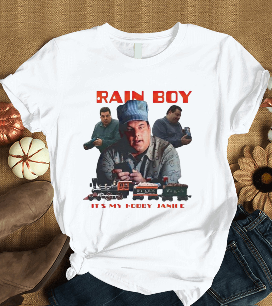 Tony Soprano Train Boy It's My Hobby Janice T-Shirt