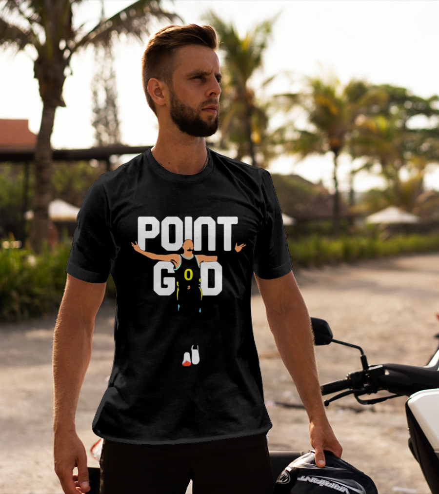Point God Tyrese Haliburton Basketball Pose T-Shirt