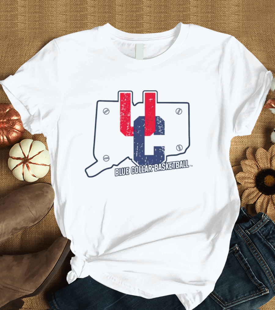 UC Blue Collar Basketball Connecticut T-Shirt