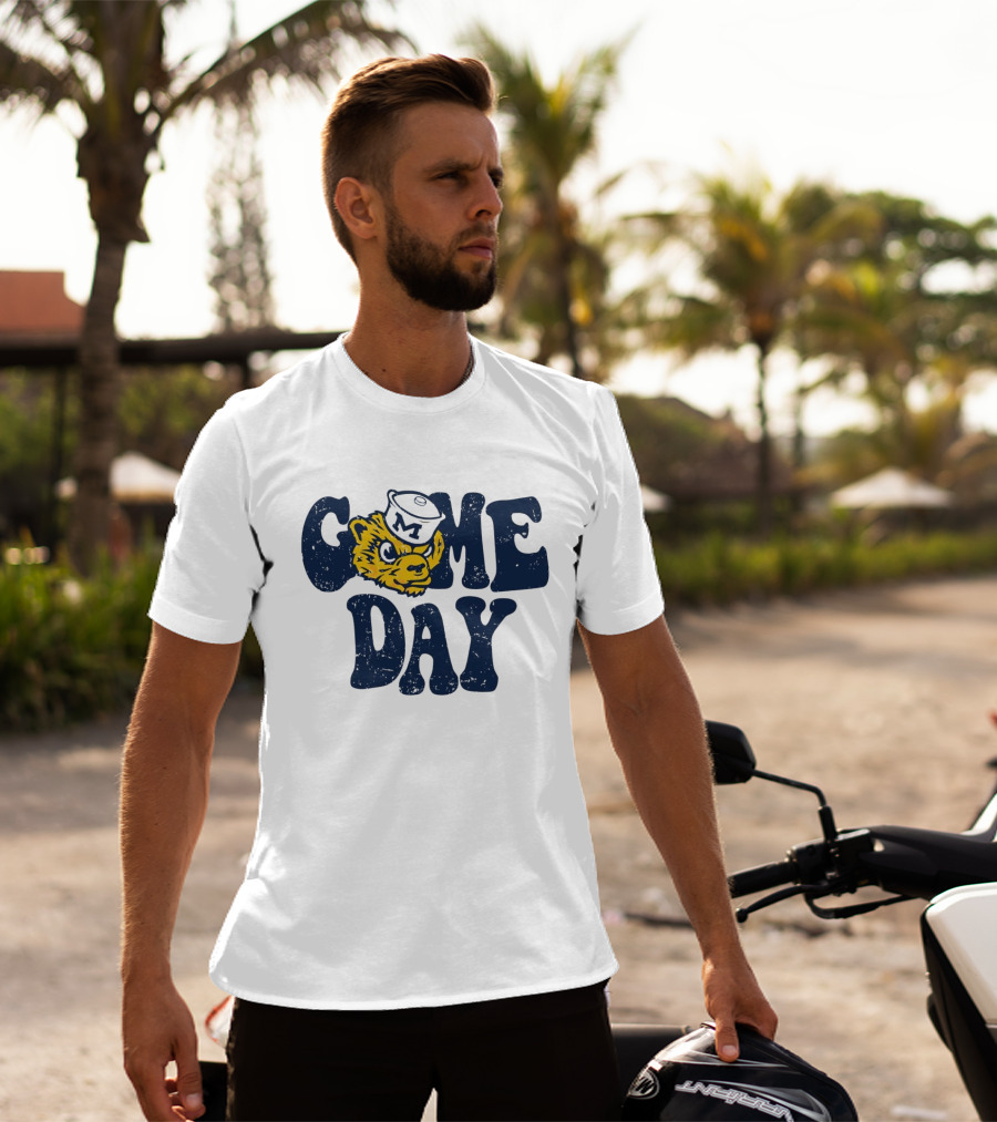 University Of Michigan Game Day Vintage Wolverine T-Shirt