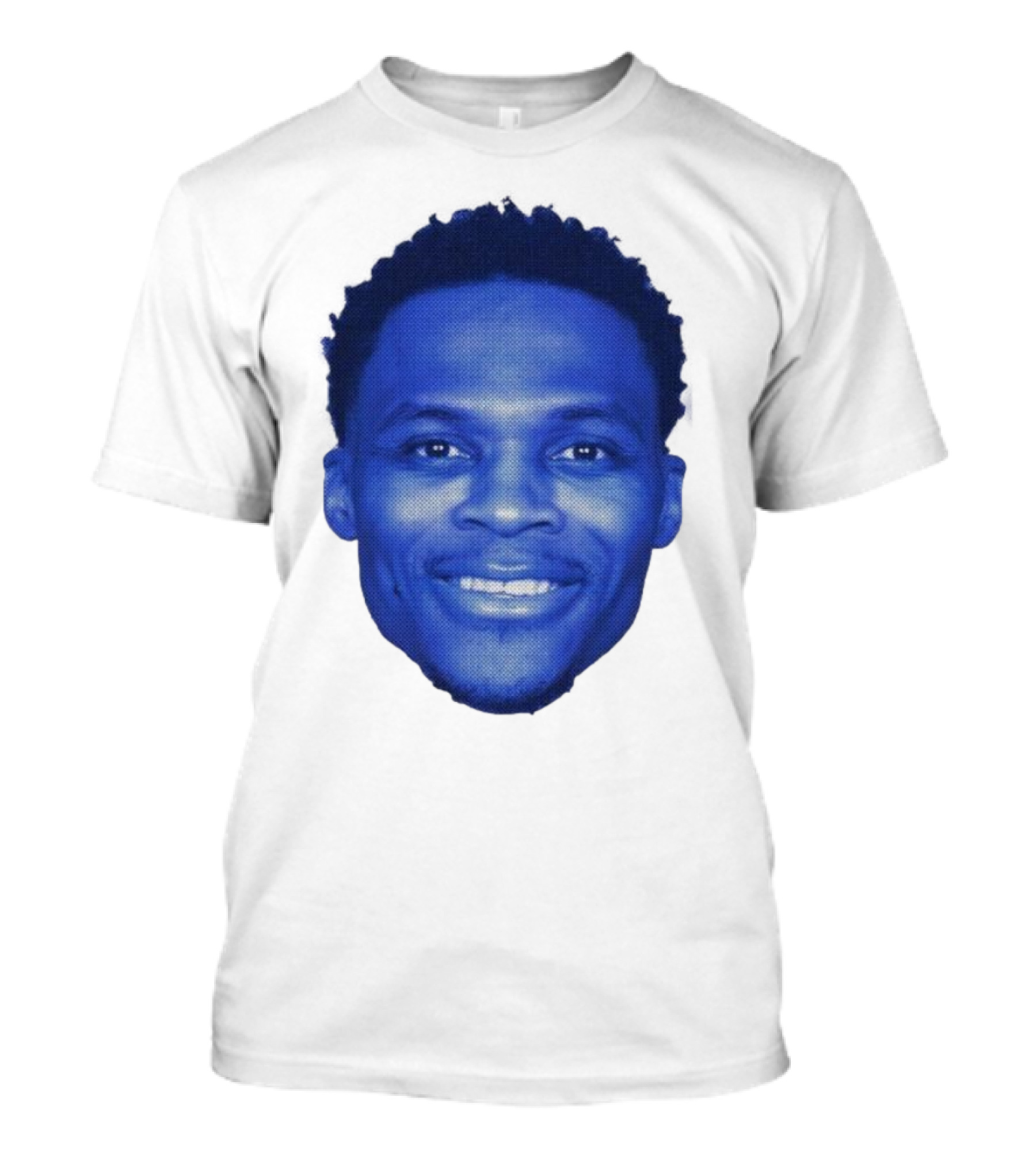 Westbrook Blue Half-tone Big Head T-Shirt