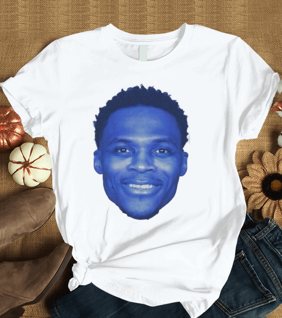 Westbrook Blue Half-tone Big Head T-Shirt