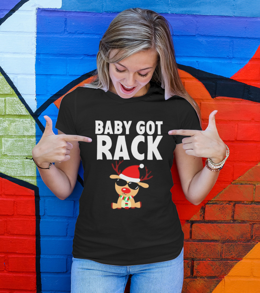 Baby Got Rack Reindeer Christmas T-Shirt