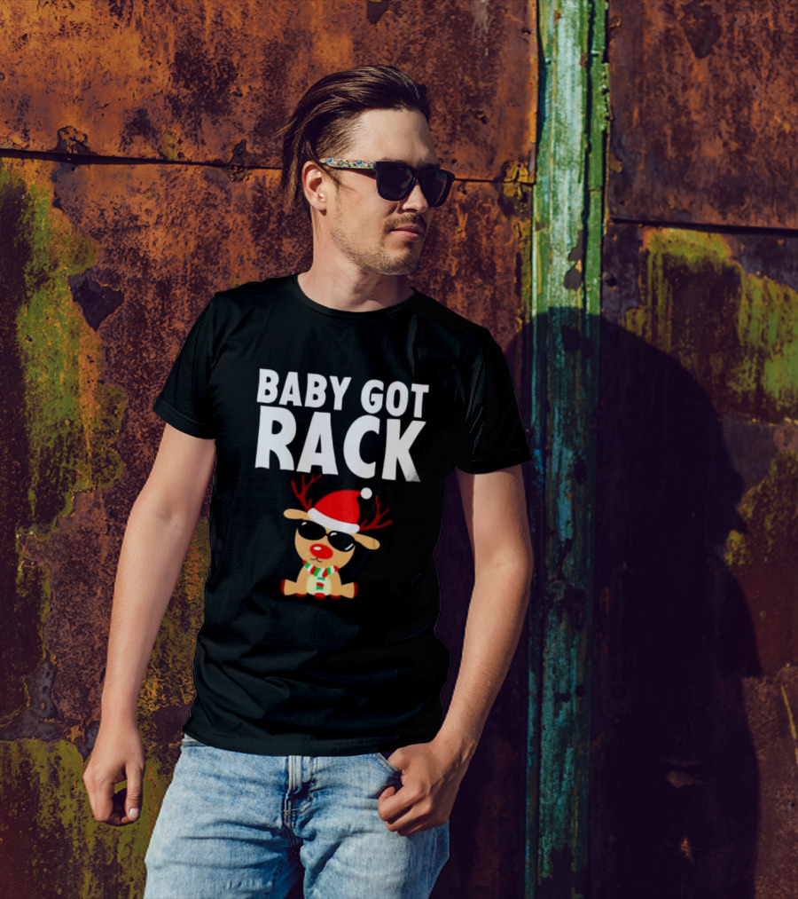 Baby Got Rack Reindeer Christmas T-Shirt