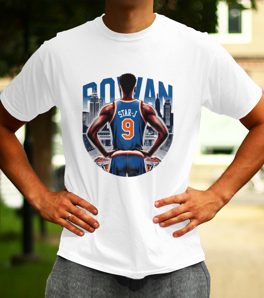 Rowan Star J 9 Basketball Urban Skyline T-Shirt