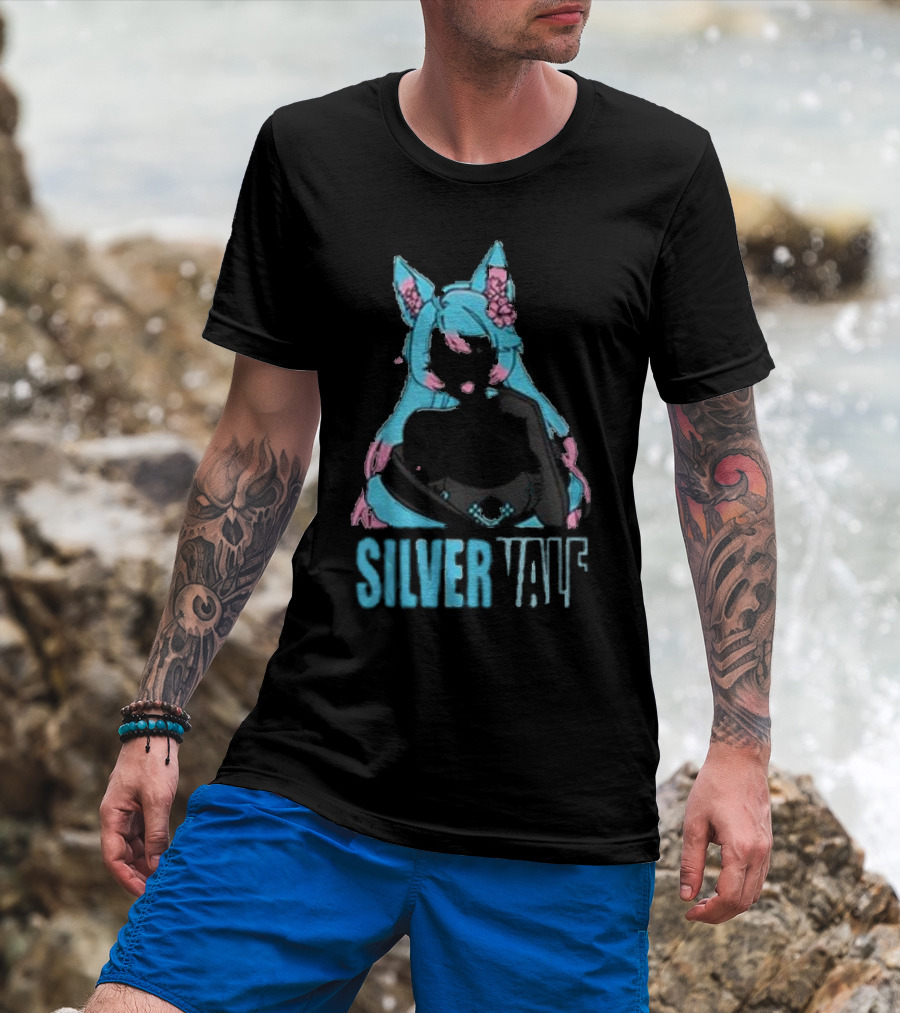 Silvervale Pastel Pop Anime Cat Ear Character T-Shirt