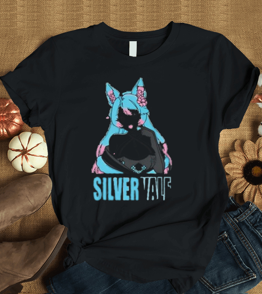 Silvervale Pastel Pop Anime Cat Ear Character T-Shirt