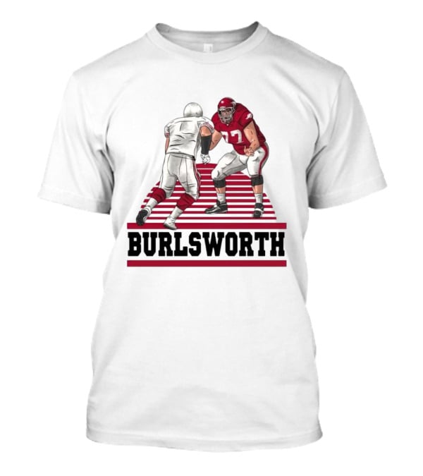 Burlsworth Number 77 Football Player In Action Against Opponent T-Shirt