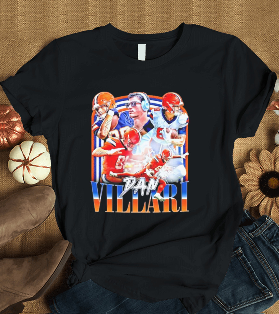 Dan Villari Vintage Football Montage T-Shirt