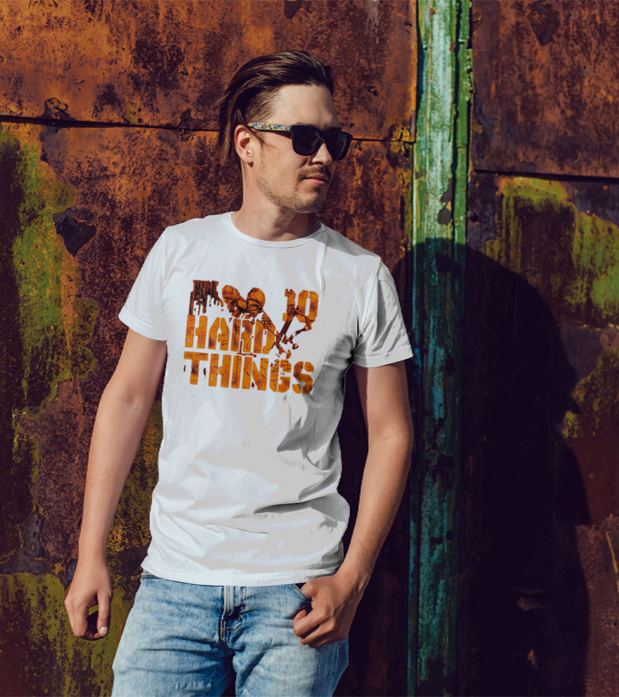 Do Hard Things Archery Bow And Arrow Drawing T-Shirt