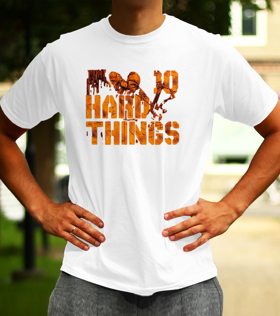 Do Hard Things Archery Bow And Arrow Drawing T-Shirt