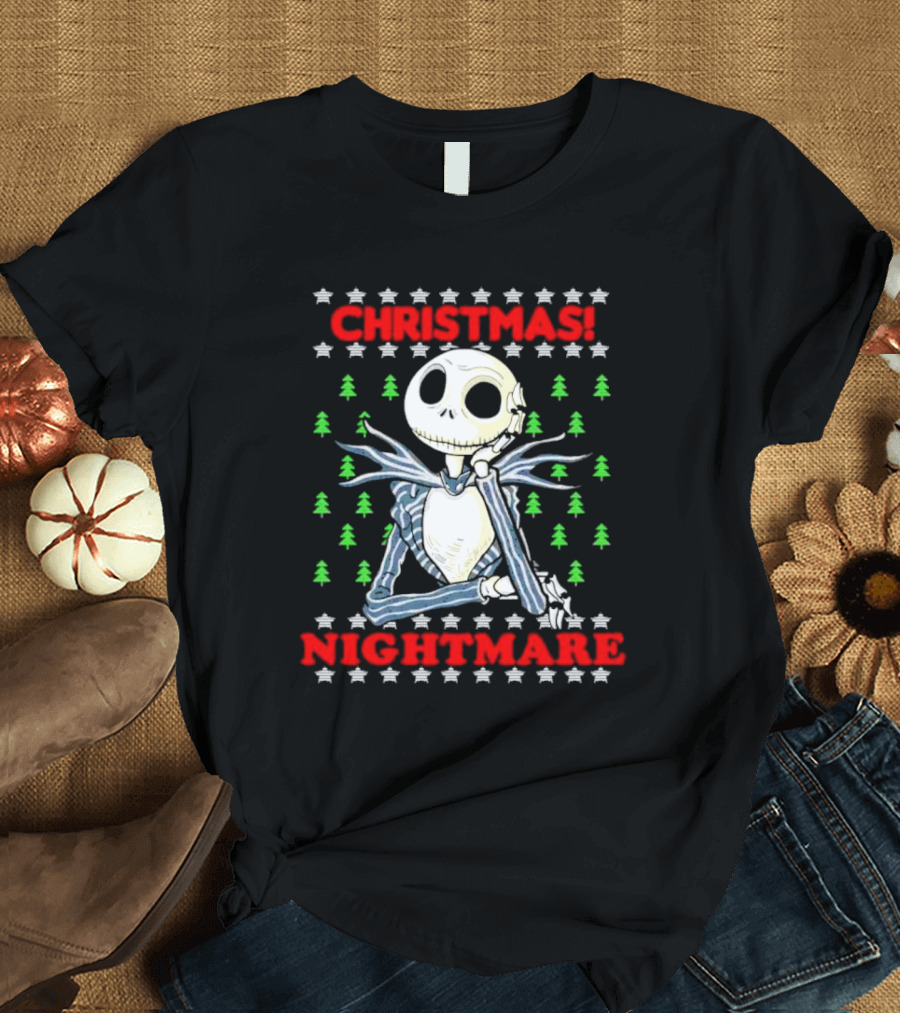Jack Skellington Christmas Nightmare Ugly T-Shirt