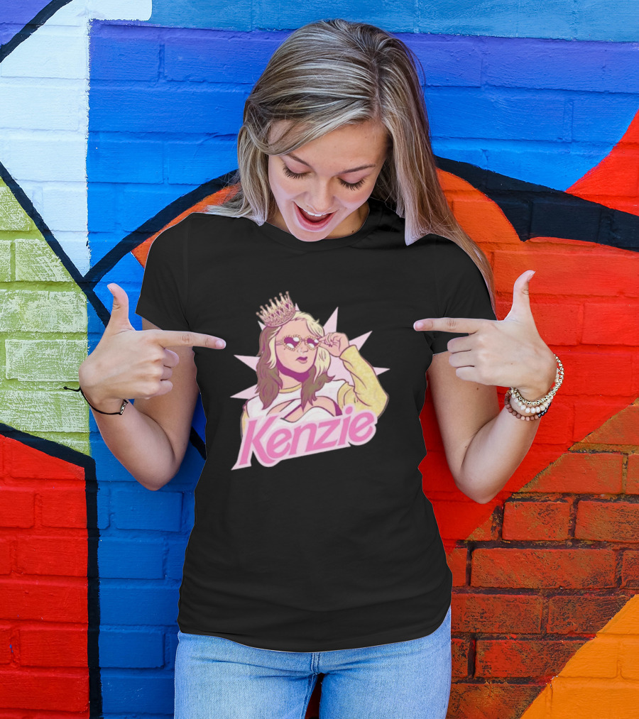 Kenzie Paige Pink Queen Icon With Crown And Sunglasses T-Shirt