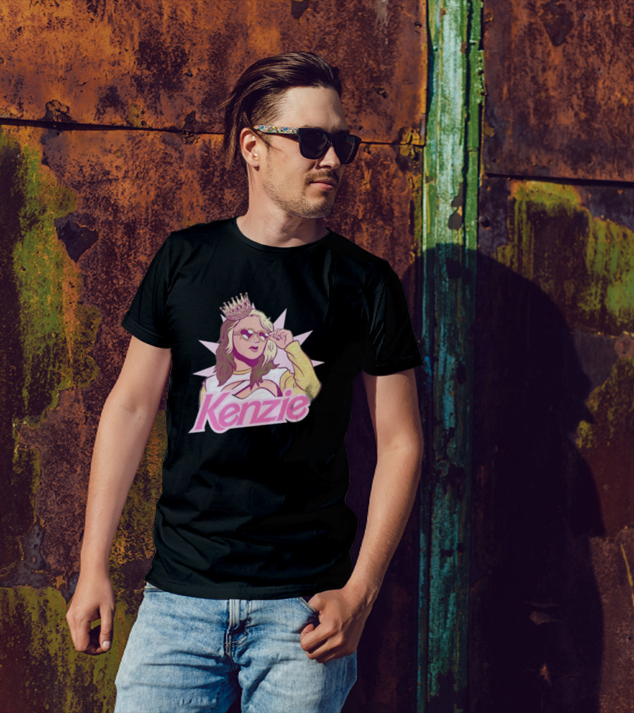 Kenzie Paige Pink Queen Icon With Crown And Sunglasses T-Shirt