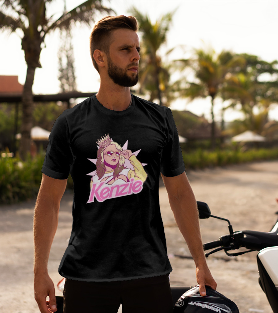 Kenzie Paige Pink Queen Icon With Crown And Sunglasses T-Shirt
