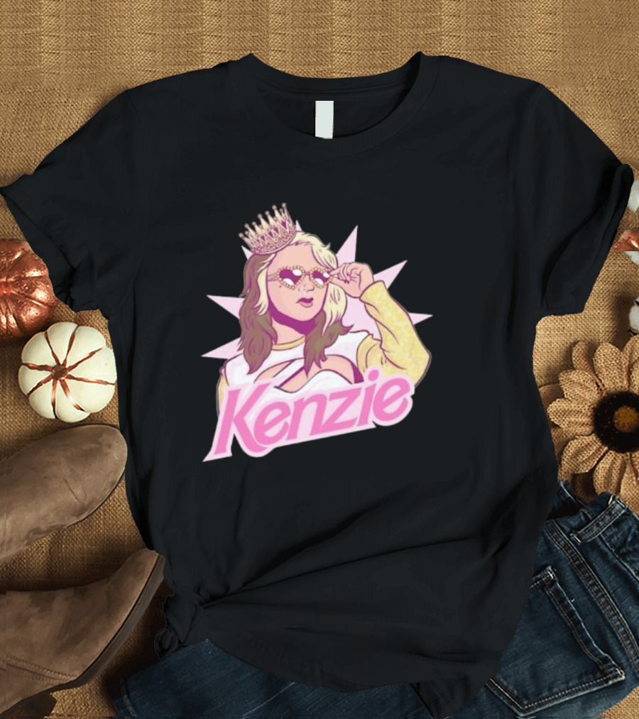 Kenzie Paige Pink Queen Icon With Crown And Sunglasses T-Shirt