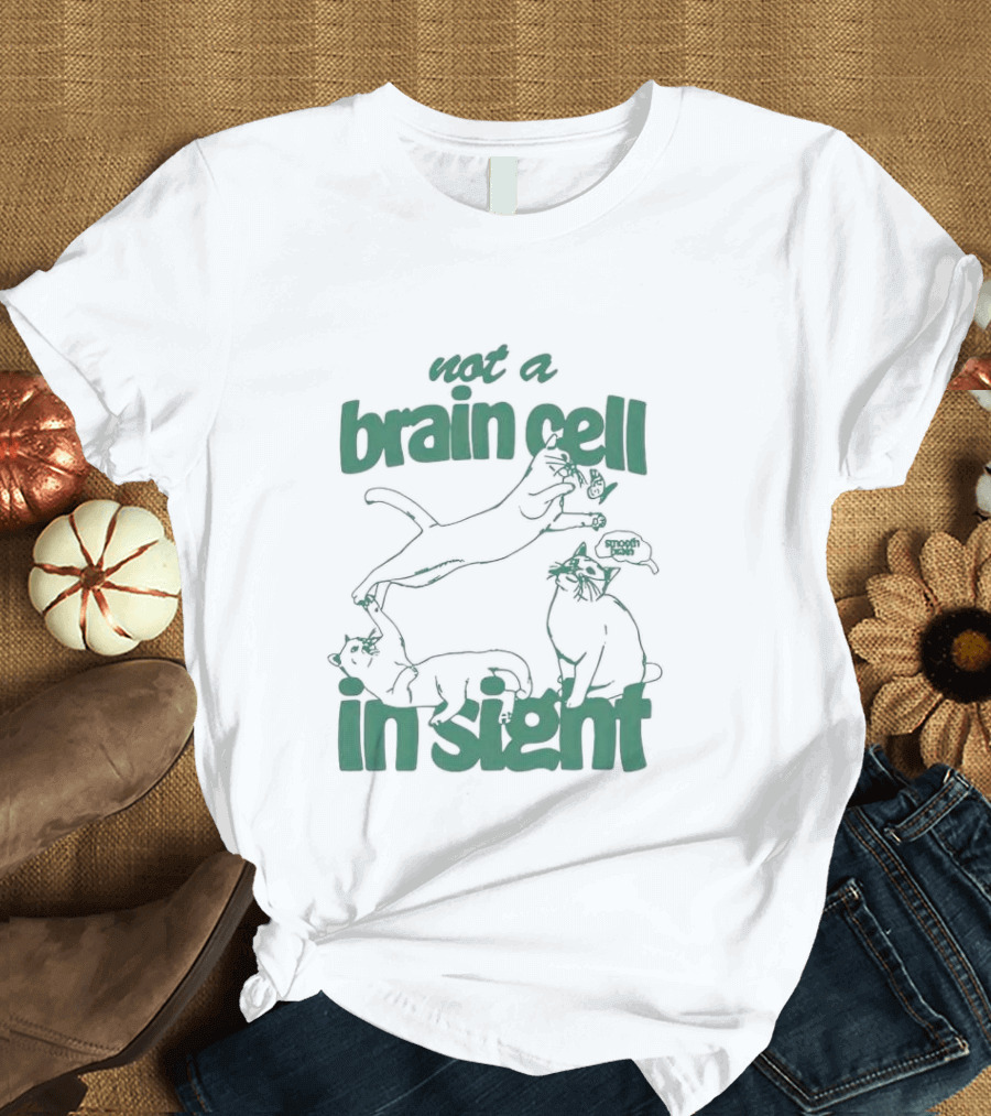 Not A Brain Cell In Sight Snoot Boopers Cats T-Shirt