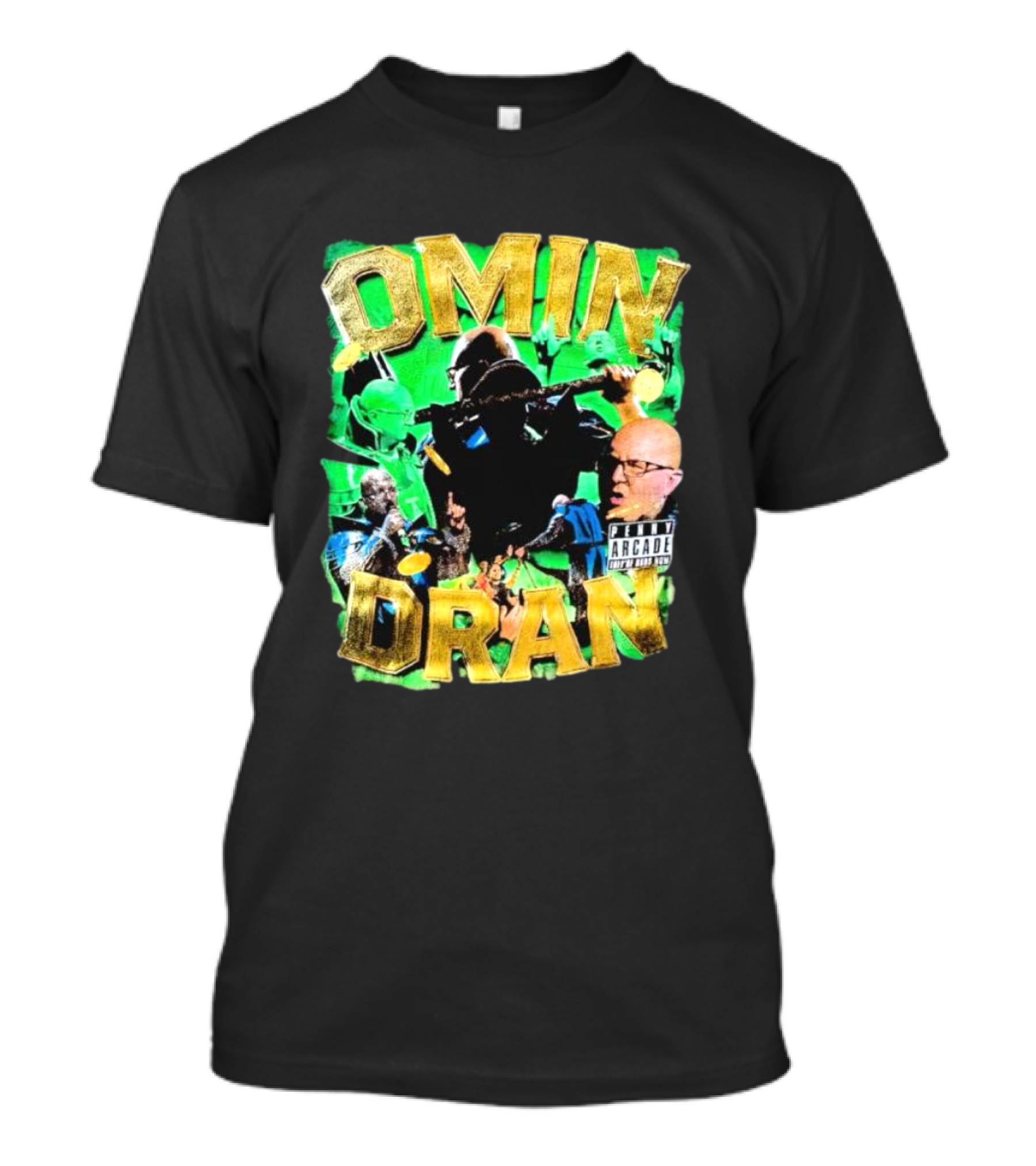 OMIN DRAN Arcade Vintage Parental Advisory T-Shirt