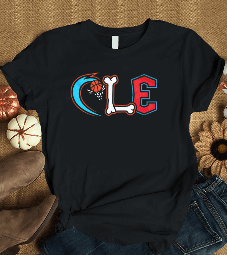 Cleveland Cavaliers CLE Basketball Bone T-Shirt