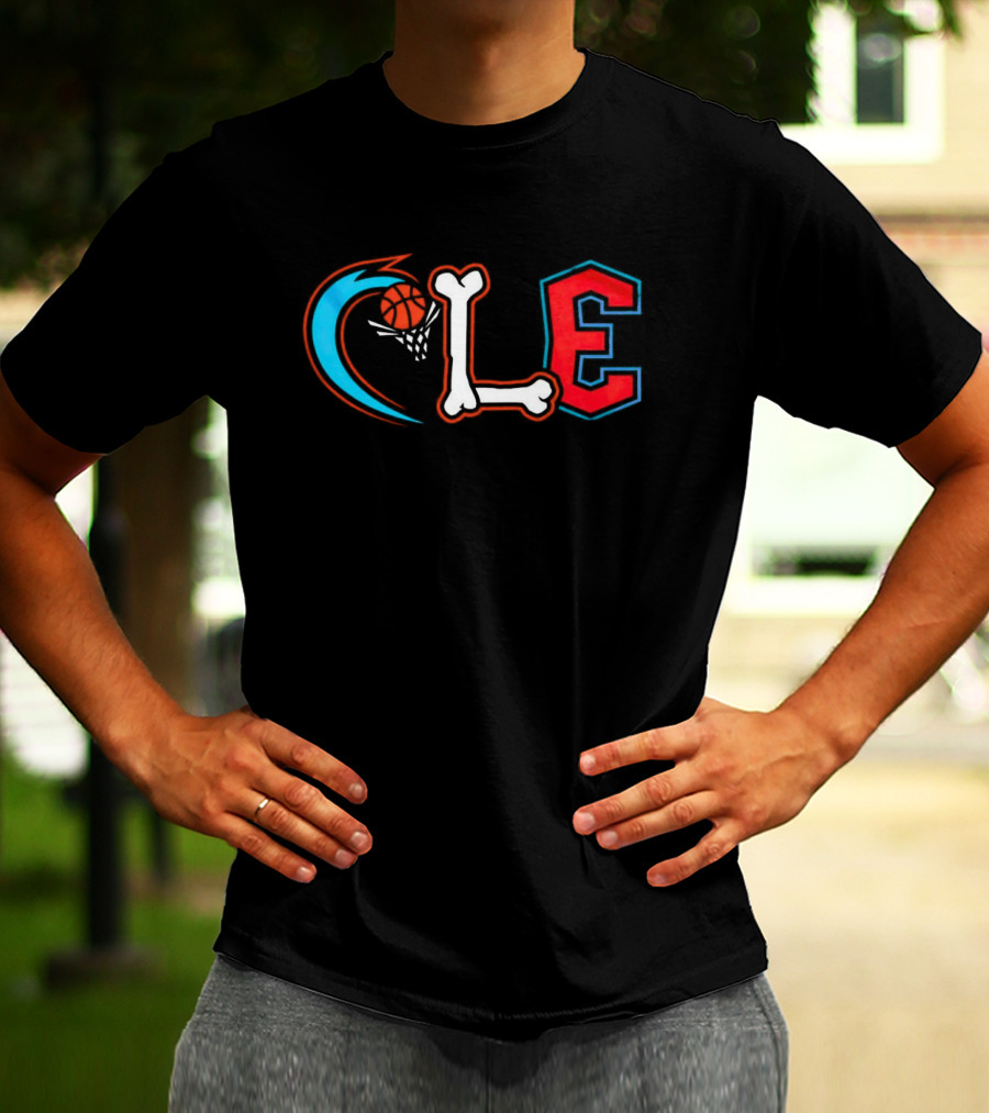 Cleveland Cavaliers CLE Basketball Bone T-Shirt
