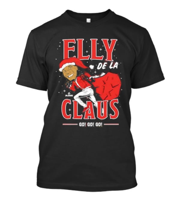 Elly De La Claus Go Go Go Christmas Santa Players T-Shirt
