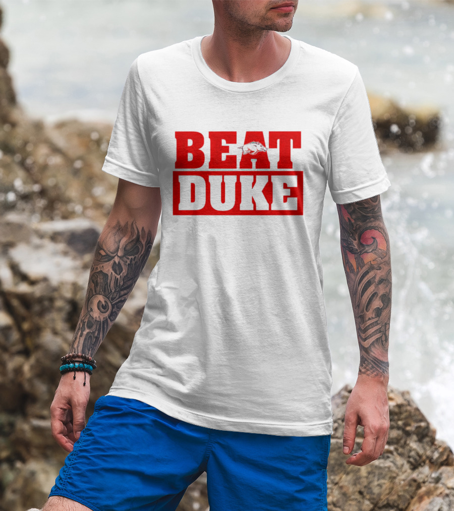 Arkansas Razorbacks Beat Duke Red T-Shirt
