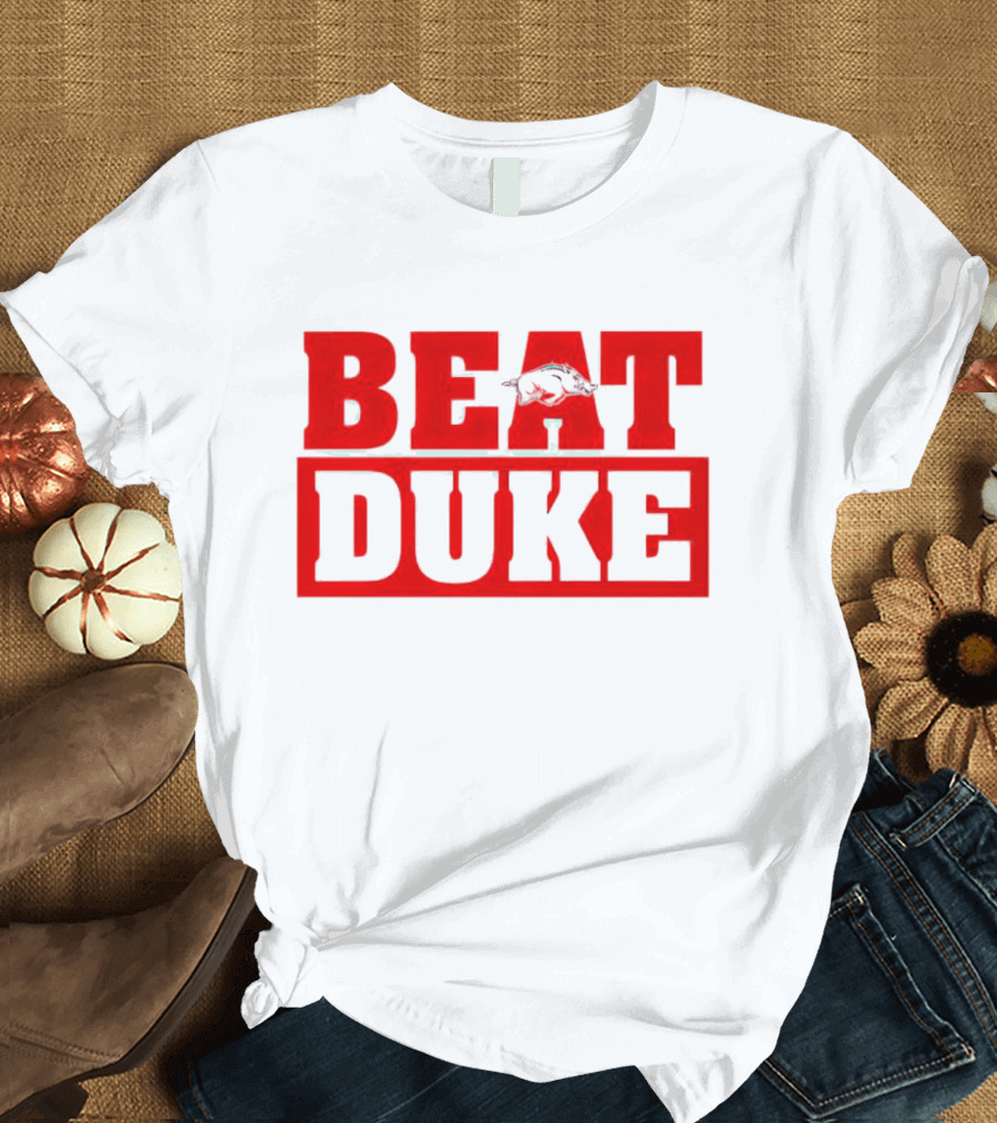Arkansas Razorbacks Beat Duke Red T-Shirt