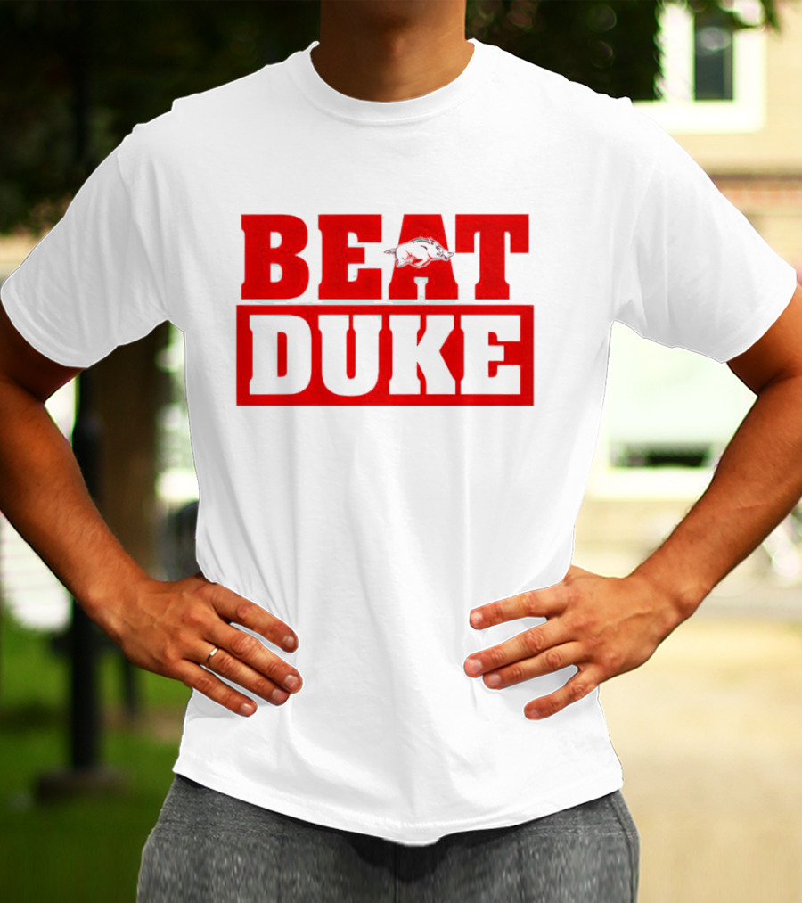 Arkansas Razorbacks Beat Duke Red T-Shirt