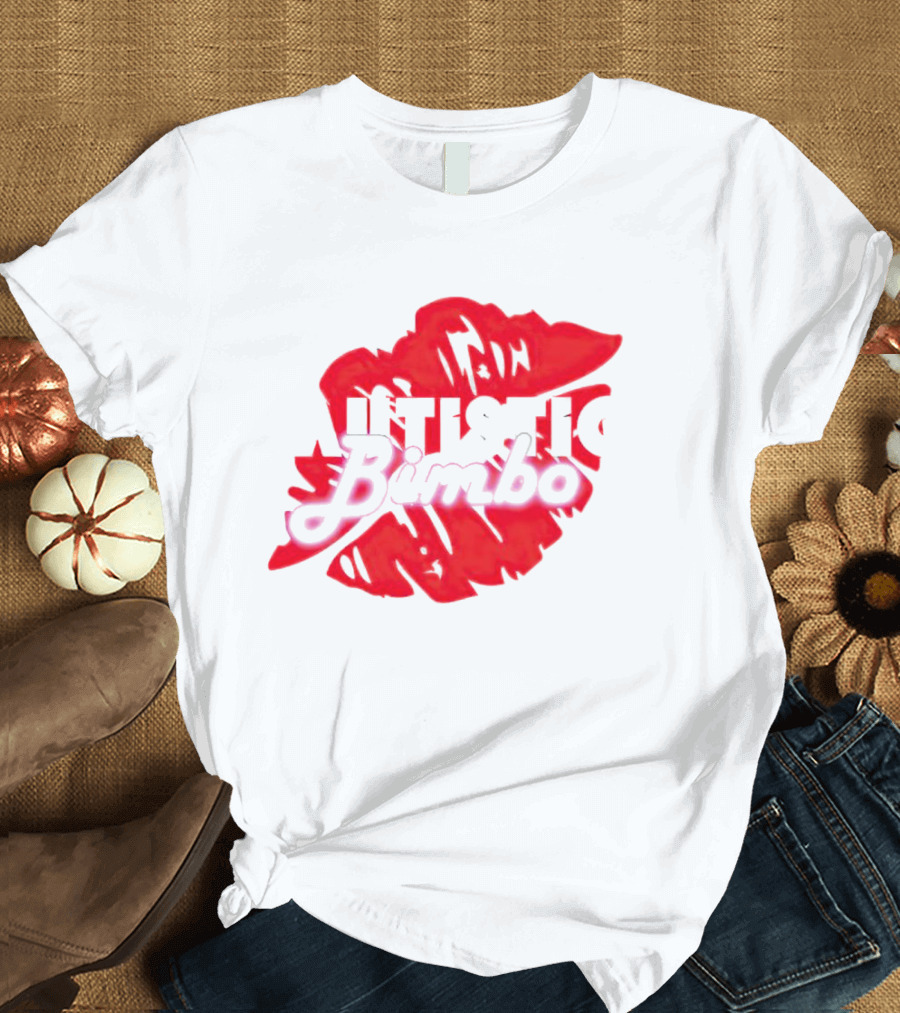Autistic Bimbo Bold Red Lips T-Shirt