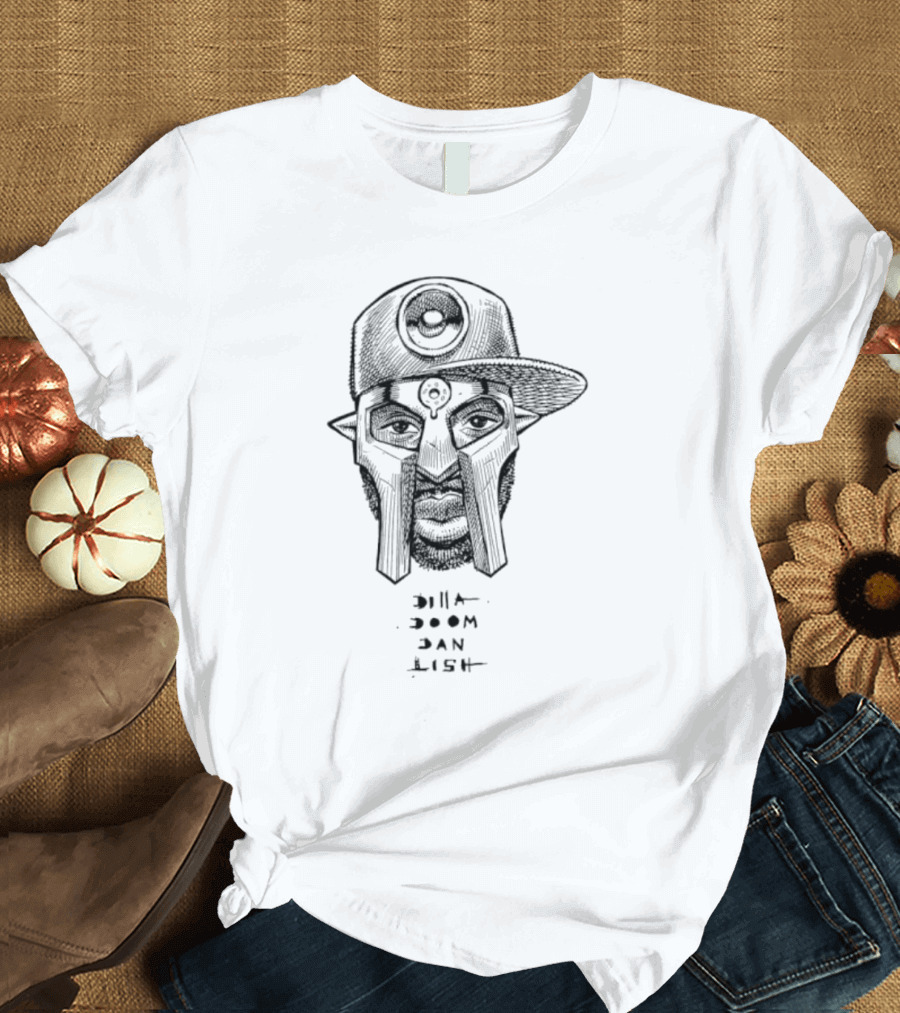 Dilla Doom Dan Lish Hip Hop Icon Sketch T-Shirt