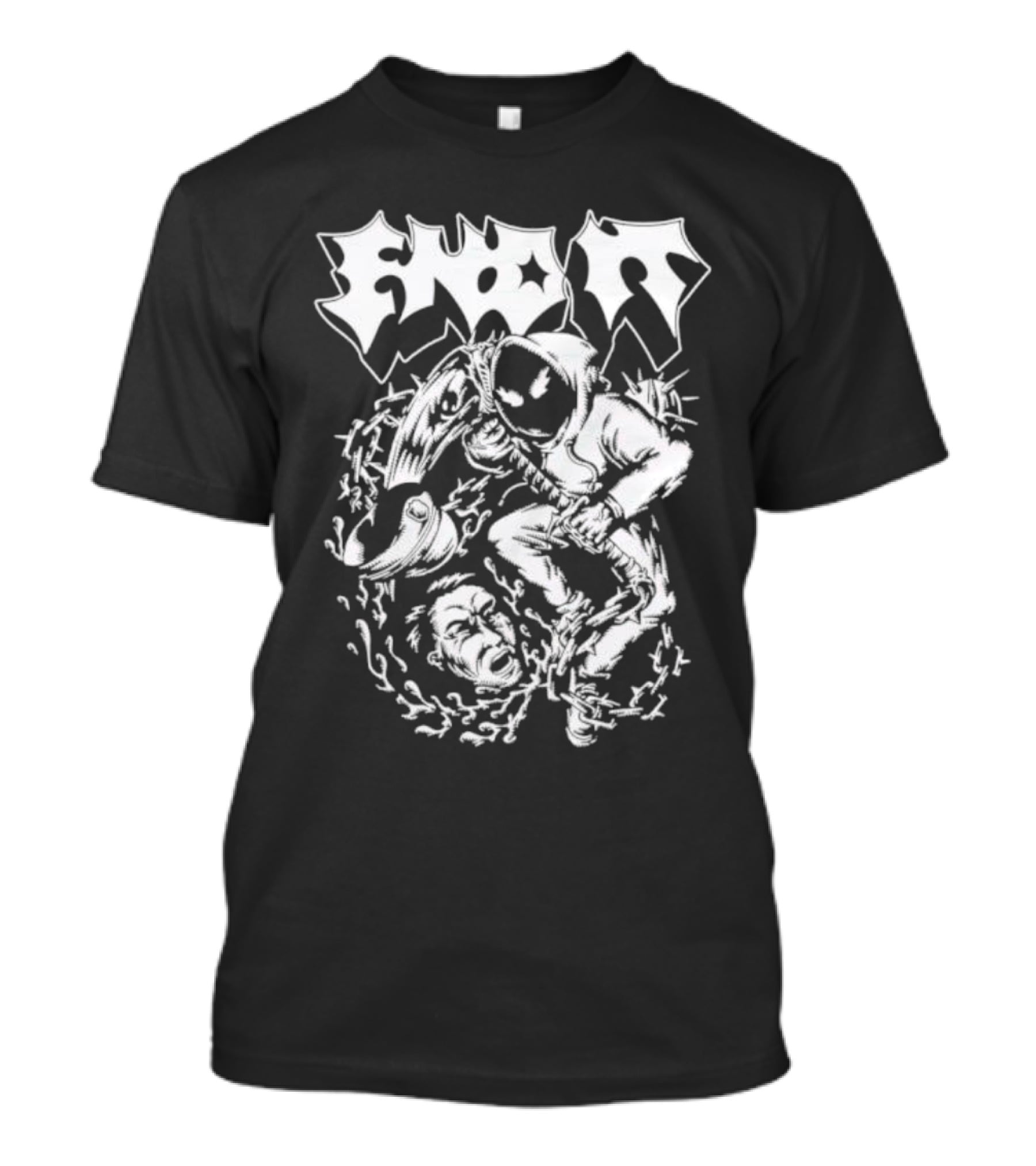 End It Cop Barbed Wire Hoodie Mask T-Shirt