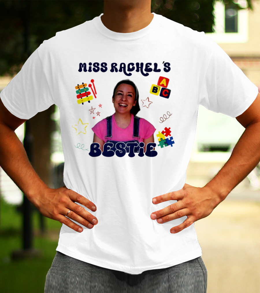 Miss Rachel's Bestie ABC Christmas Custom Name T-Shirt
