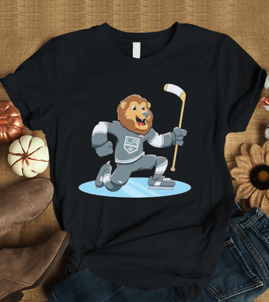 Kings Child Bailey Celebrate LA Hockey Lion Mascot T-Shirt
