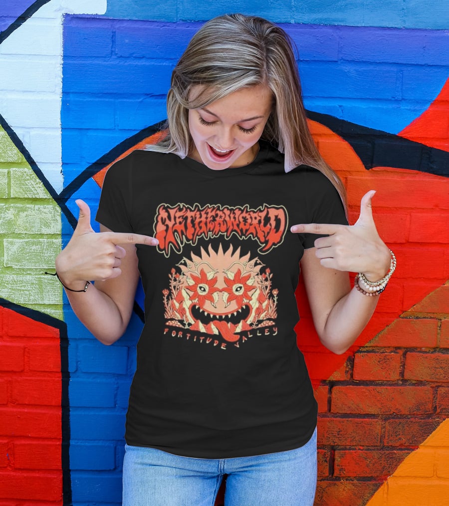 Netherworld Fortitude Valley Arcade Ghastly Floral T-Shirt