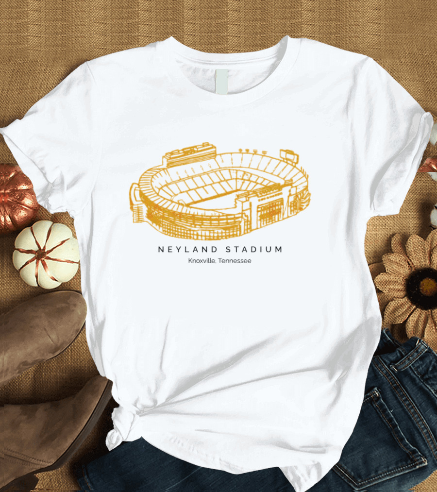 Neyland Stadium Knoxville Tennessee Volunteers Stadium Sketch T-Shirt