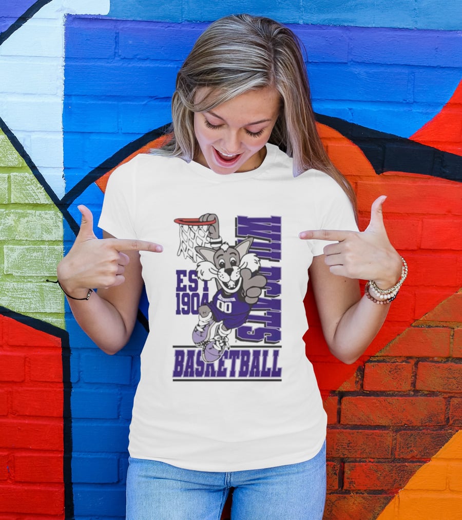 Northwestern Wildcats Basketball Willie Dunk Est 1904 T-Shirt