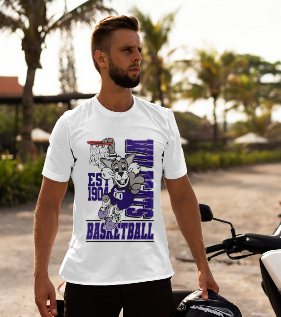 Northwestern Wildcats Basketball Willie Dunk Est 1904 T-Shirt