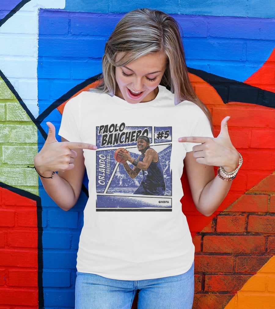 Paolo Banchero Orlando Basketball #5 NBPA Comic T-Shirt