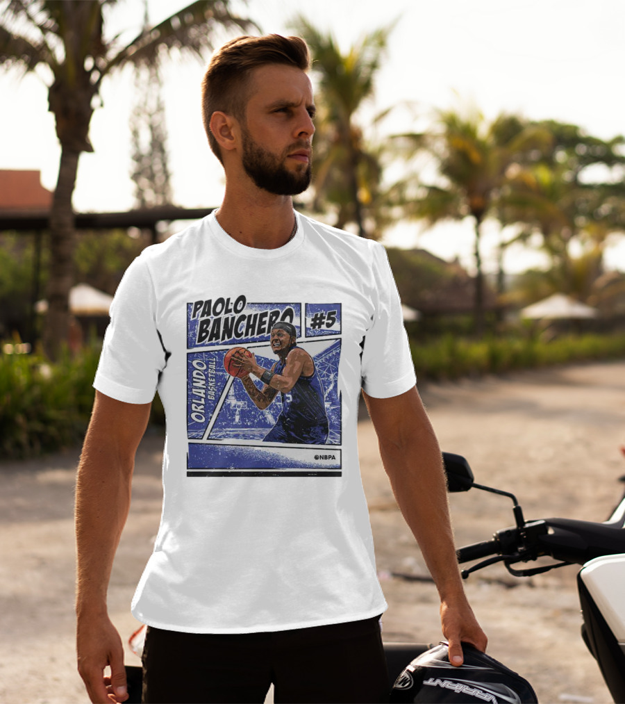 Paolo Banchero Orlando Basketball #5 NBPA Comic T-Shirt
