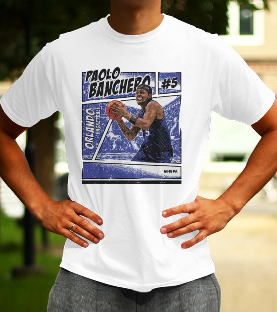 Paolo Banchero Orlando Basketball #5 NBPA Comic T-Shirt